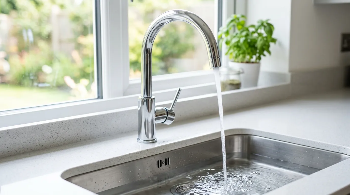 Local Plumbing Master Pros same day plumber fixing a faucet in Shelby, MI